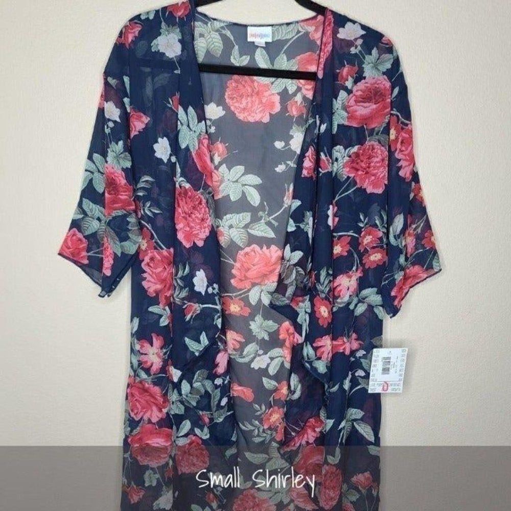 LuLaRoe Shirley Kimono NWT Size Small Floral Cover